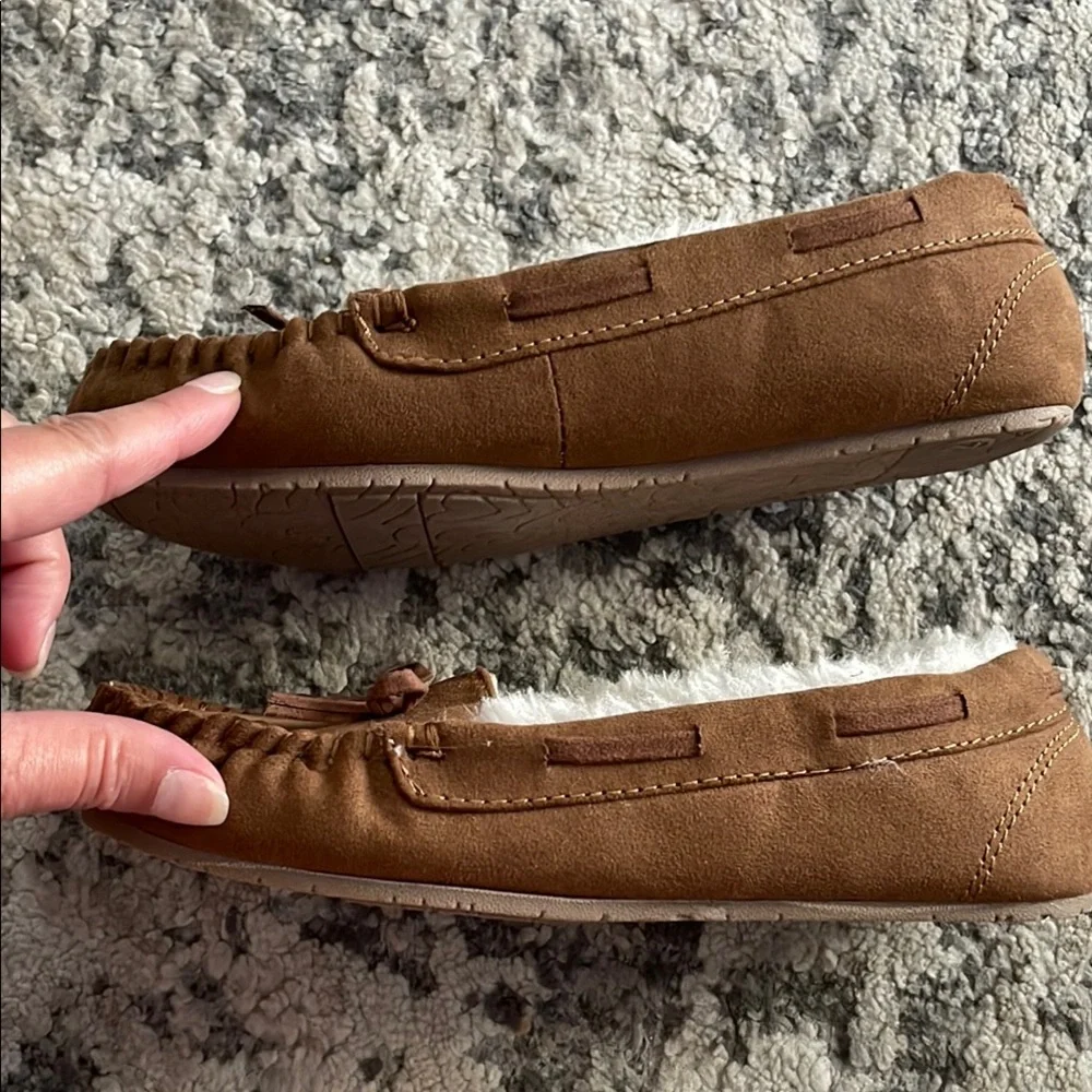 Cozy Brown Moccasin Slippers